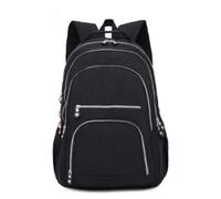 Hemasa Zaini per la scuola per adolescenti, in nylon, impermeabile, da viaggio, per computer portatile, da donna, Nero , 33x16x47CM 1377