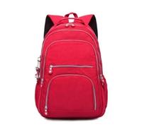 Hemasa Zaini per la scuola per adolescenti, in nylon, impermeabile, da viaggio, per computer portatile, da donna, Rosso, 27x13x37CM 1368
