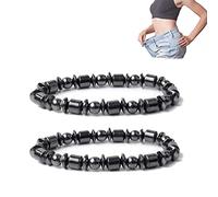 Hematite Gallstone Magnetic Bracelet, Slimming Magnetic Hematite Bracelet, Hematite Magnetic Therapy Bracelet, Magnetic Slimming Bracelet (Black)