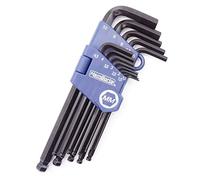 HemBorta Chiavi a Brugola Lunghe, Set Metrico 13 Pezzi 1,27-10mm Brunito