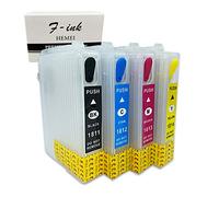 HEMEI@ 18XL 4 - Cartuccia d'inchiostro vuota completamente ricaricabile, per stampanti a getto d'inchiostro Epson XP-30 XP-102 XP-202 XP-302 XP-402 XP-105 XP-205 XP-305 XP-405 XP-405WH, 4 pezzi 18XL