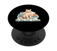 Hemingway Cats Key West - Souvenir con gatto PopSockets PopGrip Adesivo