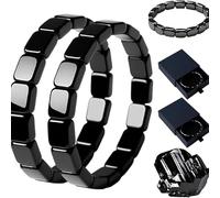 Hemios, braccialetto in ematite Hemys, ispirato ai generali romani e ai guerrieri vichinghi, l'uso quotidiano collega il campo energetico per aumentare naturalmente il metabolismo, ripristinare la