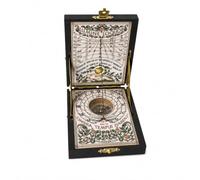 Hemisferium Kit scientifico astronomico: orologio solare Kepler tascabile (H-04) con bussola e rosa dei venti, replica storica funzionale (secoli XVI-XVII), giocattolo educativo STEM e da collezione