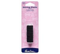 Hemline - Filo elastico 20 m x 0,75 mm, colore: Nero