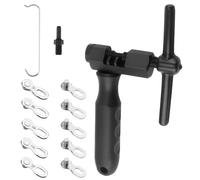 Hemlosk Rivettatrice per catena per bicicletta, 5 paia di rivetti per bicicletta per catena da 6 a 12 velocità, smontaggio e sostituzione dei collegamenti di strumento per bici da strada e da montagna