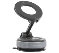 Hemlosk Supporto magnetico per telefono auto per MagSafe, supporto magnetico regolabile a 360°, fissaggio ultra stabile per auto/cruscotto/parabrezza/vetro/qualsiasi superficie liscia - nero