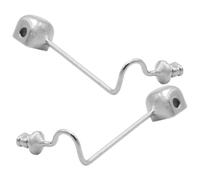 Hemobllo 1 Paio Naselli in Nichel Argento per Occhiali Supporto Metallico, Morbidi e Antiscivolo per Riparazione e Comfort Naso
