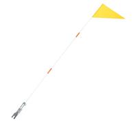 Hemobllo 1 Set Bandiera Bandiera Bandiere Da Mettere Sulle Biciclette Riflettere Bandiera Di Biciclette Professionali Riflessivo Bandiera Gialla Della Bicicletta Piccolo Fibbia in Pp Giallo