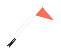 Hemobllo 1 Set Bandiera di sicurezza bandiera bici con palo in fibra di kit di montaggio della bandiera per bici da cross bandiera per bici di sicurezza per pvc rosso
