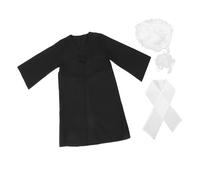 Hemobllo 1 set Costume da Giudice per e Martelletto Set da Ruolo per Feste e Scuole per Coinvolgente e Interattivo
