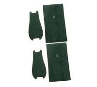 Hemobllo 1 Set Custodia Per Orologio Borsa Da Viaggio Marsupio Contenitori Guarda La Custodia Da Viaggio Custodia Da Viaggio Per Orologio Da Esterno Flanella Green 2 Pezzi