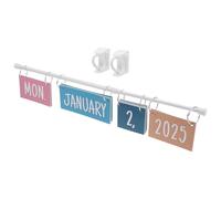 Hemobllo 1 Set di Calendario Boho Rainbow Flip: Calendario da Esposizione per La Classe con Schede Data per Forniture di Arredamento per La Classe 2025-2028