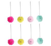 Hemobllo 1 Set Lacci Da Skate Pattini A Rulli Accessori Per Pattinaggio A Rulli Accessorio Per Pattinaggio Pon Pon Arrotolabili Lacci Dei Pattini Imitazione Pelliccia Di Coniglio Rex 4 Paia