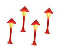 Hemobllo 1 Set Lampioni Led Miniatura Per Micro Paesaggio Modellino Da Materiale Decorazione Casa Delle Per Romantici E Fatti Mano 4 Pezzi