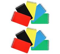 Hemobllo 10 Mini Quaderni a Spirale A7 Rigati Piccolo Blocco Note Tascabile Colorato Quaderni Compatti Resistenti per Scuola Ufficio e Viaggi