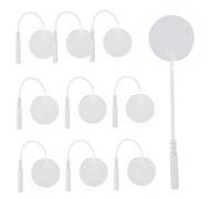 Hemobllo 10 Pad Professionali Silicone Auto Adesivi Rotonde per Elettrostimolatori Alta Conduttività e Facile Applicazione