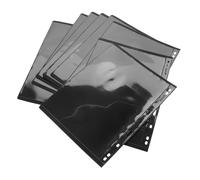 Hemobllo 10 pezzi Album Collezione Francobolli in Pet Pagine Protettive con Sfondo Nero Formato Standard per Monete Banconote e Cartoline per Collezionisti di Francobolli