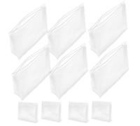 Hemobllo 10 Pezzi Borsa Trasparente Da Viaggio Borsa Da Toilette Resistente All'usura Design Trasparente Per Vedere Chiaramente Gli Oggetti Al Interno Ampia Apertura Per Facile Accesso Per