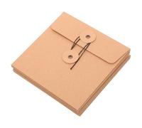 Hemobllo 10 pezzi Buste Kraft per CD e Dvd Carta Kraft Sacchetti con Chiusura Facile Custodie Vintage per Archiviazione e Spedizione Dischi per Collezionisti e Appassionati e Film