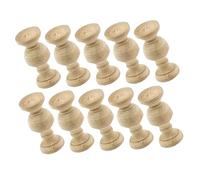 Hemobllo 10 pezzi Colonne in Grezzo per Falegnameria Balustri Decorativi Non Verniciati per Riparazioni e Decorazioni Te Colonnine in Massello per Mobili e Arredamento Casa