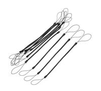 Hemobllo 10 pezzi Corde Molla Retrattili per Penna Stilo Nere Laccio da Polso Antismarrimento Flessibili e Resistenti per Tenere la Penna Sempre Portata di Mano