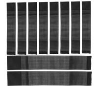 Hemobllo 10 Pezzi Fasce da Braccio Funebri Elastiche Nero in Resistente Fascia Lutto Commemorativa per Cerimonie e Rispetto Adatta Tutti