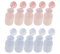 Hemobllo 10 Pezzi Flaconi da Viaggio per Shampoo Ricaricabili in Pe 100ml Set da Portatili Tappo a Flip per Brevi Viaggi e Uso in Ufficio