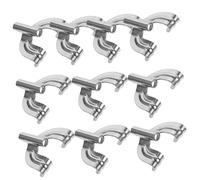 Hemobllo 10 pezzi Ganci Artiglio in Metallo per Supporto Batteria Grancassa Accessori Resistenti e Compatibili con Cerchi Standard per Batteria