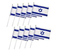 Hemobllo 10 Pezzi Israeliana in Poliestere Sventolante Da Per Feste e Eventi Sportivi Decorazione Leggera e Resistente Per Esterno