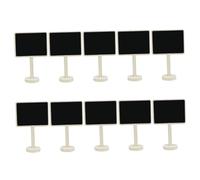 Hemobllo 10 pezzi Lavagnette Nere Quadrate con Base Segnaposto Tavolo per Matrimoni Decorazione Festa Etichette Memo e Cartellini Bomboniere