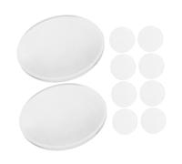 Hemobllo 10 Pezzi Lente Convessa Doppia Lente Ingrandimento 4,7x in Vetro Ottico Pmma Trasparente Per Lettura e Didattica