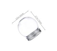 Hemobllo 10 Pezzi Palline Neve Natalizie Trasparenti Plastica con Vite Contenitori Riempibili per Caramelle Decorazioni da Te per Festa e Progetti Creativi