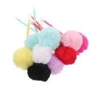 Hemobllo 10 Pezzi Penne con Pompon Morbido Peluche Penne Creative per Scrittura Divertente Kit Cancelleria Originale per Scuola Ufficio e Regali Festa