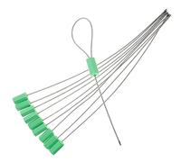 Hemobllo 10 Pezzi Sigilli Di Sicurezza in Filo D'acciaio Etichetta Antimanomissione, Guarnizione Autobloccante Per Cavi Rimorchio, Sigilli Per Container Uso Industriale e Spedizione