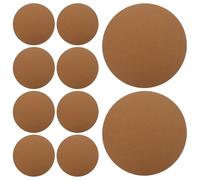 Hemobllo 10 Pezzi Sottobicchieri per Piante in Feltro Doppia Faccia Assorbente Tappetini Rotondi per Vasi da Interno ed Esterno Protezione Morbida per Tavoli Pavimenti e Giardino Marrone Ø