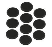 Hemobllo 10 pezzi Sottobicchieri PVC Nero Antiscivolo e Flessibili Inserto per Portabicchieri Resistente Temperature Compatibili Maggior Parte delle Auto e Domestico