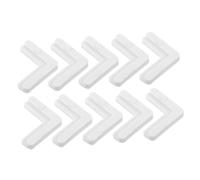 Hemobllo 10 pezzi Staffe Angolari per Zanzariere Fisse Gradi Angolari in Bianco per Riparazione Cornici Finestre e Porte Zanzariera Facili da Installare e Resistenti