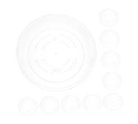 Hemobllo 10 Pezzi Telaio Circolare di Plastica Vassoio per Vaso di Fiori Sottovaso per Piante in Plastica Vassoi Raccogligocce per Vasi di Fiori Vassoio per Pentole Vassoio Gond Trasparente