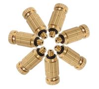Hemobllo 10 pezzi Ugelli Nebulizzatori in Ottone ad Pressione Testine Atomizzatori Resistenti per Irrigazione Accessori Spruzzatore per Agricolo e Industriale