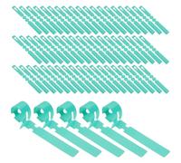 Hemobllo 100 Etichette per Piante in Pvc Verde Chiaro da 2x20cm Ampia Superficie Scrivibile e Facile da Appendere, per Giardino Botanico e Vivaio