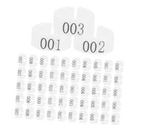 Hemobllo 100 Identificativi per Piccioni in 8Mm Facili da Attaccare e Rimuovere Set da 100 Pezzi per Pollame