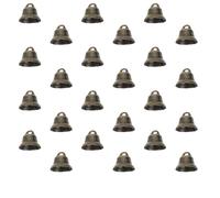 Hemobllo 100 Pezzi Campanelle Natalizie in Rame Bronzo Antico Piccole Campane Decorative Resistenti per Addobbi Albero Decorazioni Fai da Te e Regali Festivi