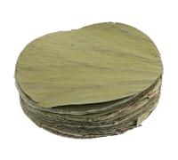 Hemobllo 100 Pezzi Foglie Essiccate Per Cucinare Decorazioni Per Piatti Involucri Alimentari Rotondi Foglie Naturali Per Sushi e Dim Sum