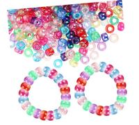 Hemobllo 1000 pezzi Perline Acriliche con Colorate per Bigiotteria Fai da Te per Braccialetti Collane e Materiale Acrilico Resistente e Durevole