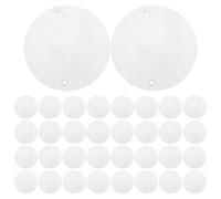 Hemobllo 100pezzi Ciondoli Rotondi Di Conchiglie Naturali Per Creazioni Fai Da Te Accessori Per Gioielli Acchiappasogni Ciondoli Fatti Mano Pezzi Marini Forniture Per Artigianato