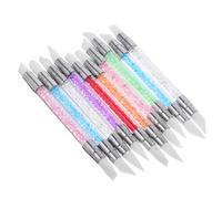 Hemobllo 10pezzi Penna in Silicone Doppia Punta per Nail Art di Strumenti per Unghie per Disegno Design e Scultura in Gel per Uso Professionale o Casalingo