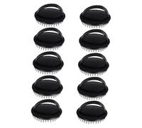 Hemobllo 10pezzi Spazzola Massaggiante per Capelluto di Pettine Esfoliante per Shampoo Rimuove Cellule Morte Stimola Follicoli Design Ergonomico Resistente all Acqua per Doccia e Routine