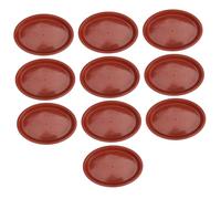 Hemobllo 10pezzi Vassoi Ovali per Vasi da Fiori in Plastica di qualità Basi per Bonsai Che Evitano Perdite d Acqua Supporti Leggeri e Resistenti Non Inquinano Lo Spazio Abitativo