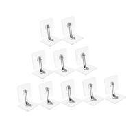 Hemobllo 10sets Ancoraggi Per Mobili Parete Trapano Kit Di Sicurezza Antiribaltamento Per Cassettiere e Libreria Fissaggi Adesivi Da Parete Per Mobili